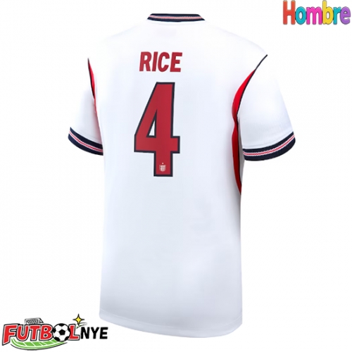 Camiseta Inglaterra Declan Rice #4 Primera Equipación Mundial 2026 manga corta